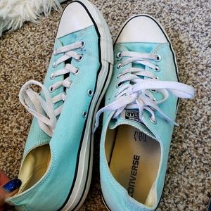 Aqua Converse lace up Shoes